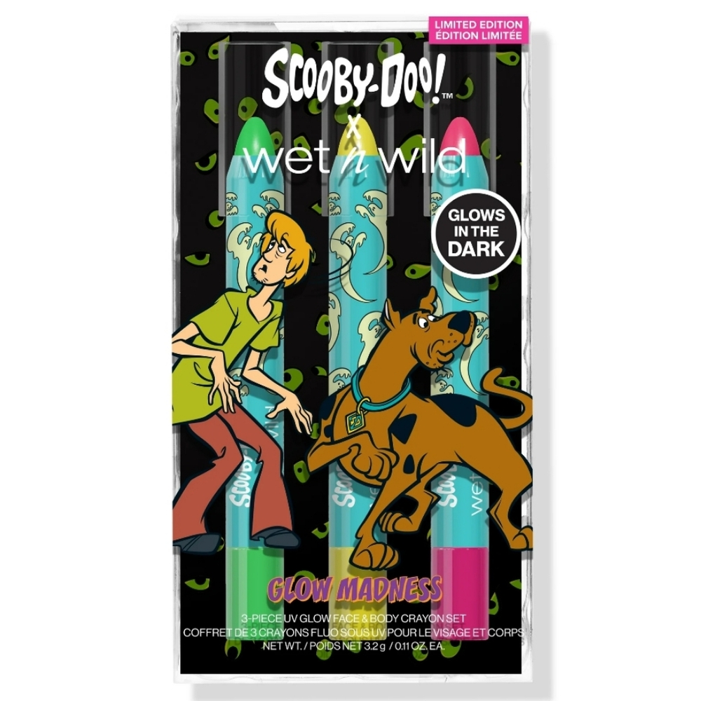 Wet n Wild Scooby-Doo Glow Madness 3-Piece‎ UV Face & Body Makeup Crayon Set